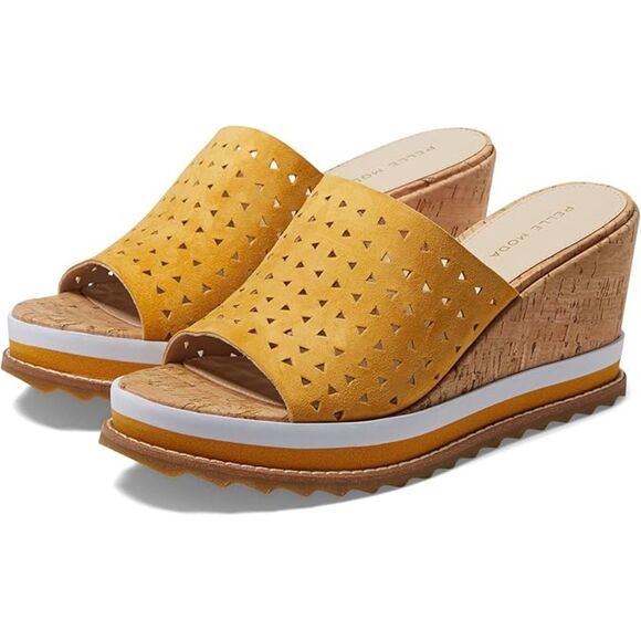 Pelle Moda Meg Platform Wedge Sandal - New - Picture 1 of 5